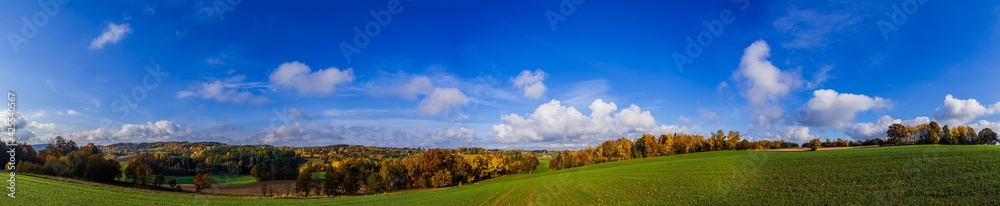 Jesienna panorama kaszub