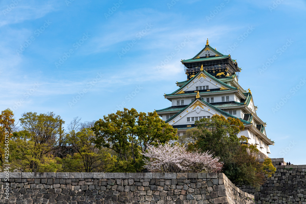 [大阪府]春の大阪城天守閣