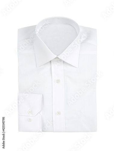White shirt isolated on white background