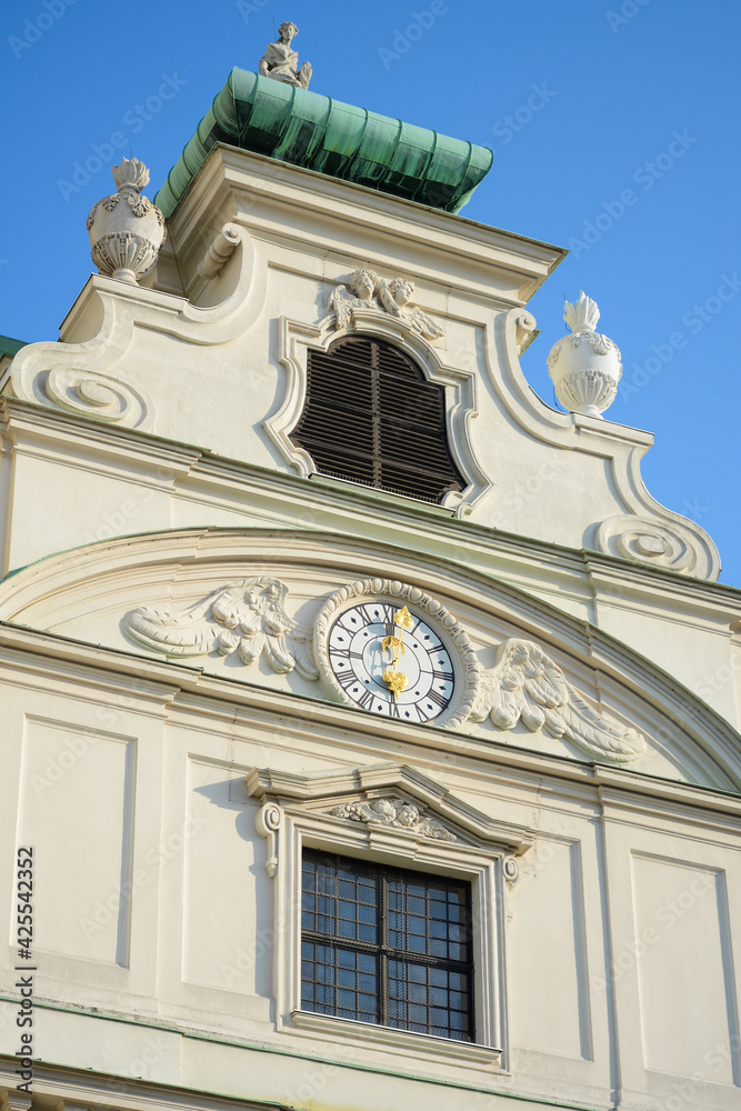 Vienna, Austria - July 25, 2019: View of Karlskirche Church