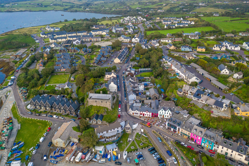 Irish Landmark West Cork Ireland Baltimore amazing aerial drone scenery view