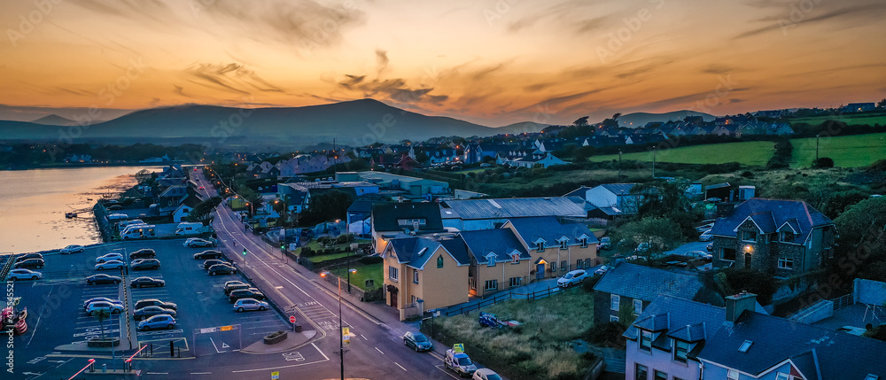 Dingle Ireland aerial amazing scenery view old Irish landmark traditional town
