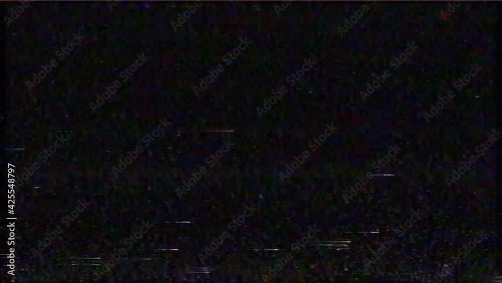 old static vhs tape glitch