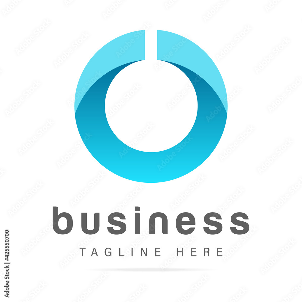Abstract clean circle round logo with blue shape background business company.Clear design template icon,sign agency apartment building, symbol architecture branding.Brand technology,innovation,digital Abstract clean circle round logo with blue shape background business company.Clear design template icon,sign agency apartment building, symbol architecture branding.Brand technology,innovation,digital