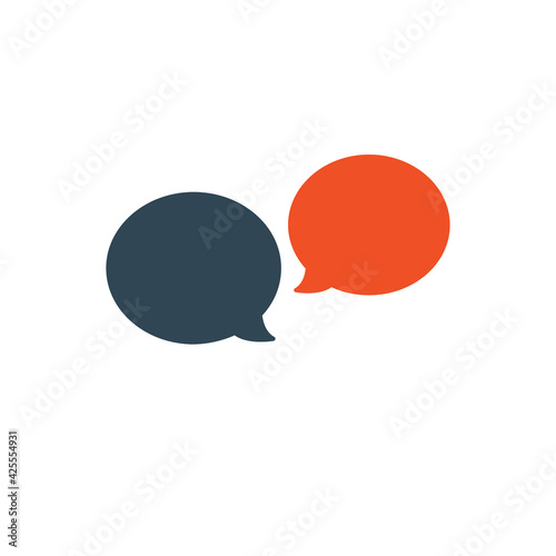Speech bubbles different co...
