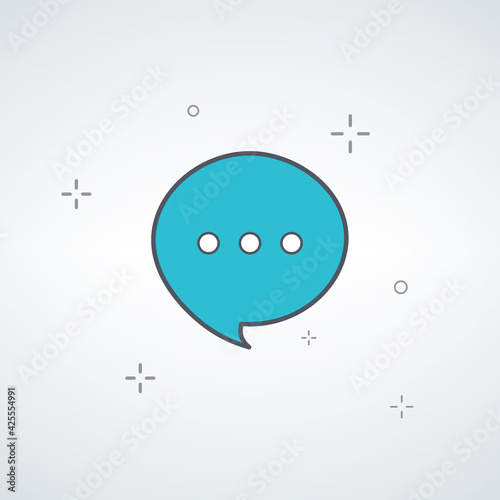 Speech bubble. talk communi...