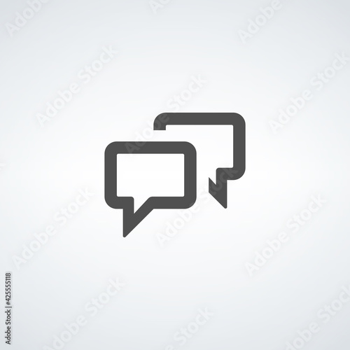 Speech bubbles different co...