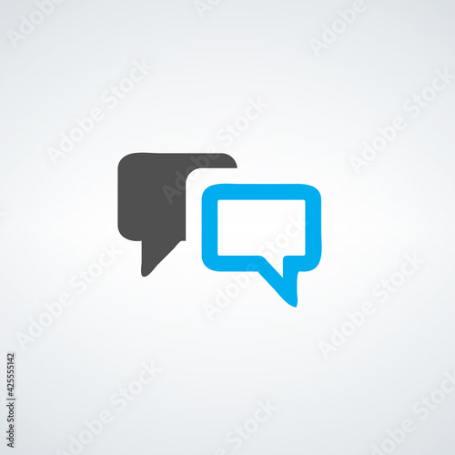Speech bubbles different co...