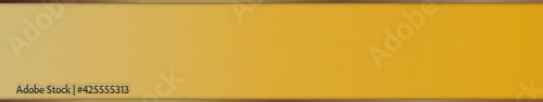 long gold ribbon banner with gold frame on white background 