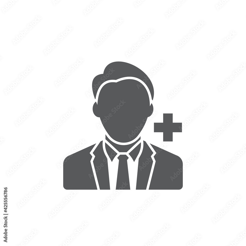 Doctor Consultation Icon. Flat Design. Isolated. Doctor Consultation Icon. Flat Design. Isolated.