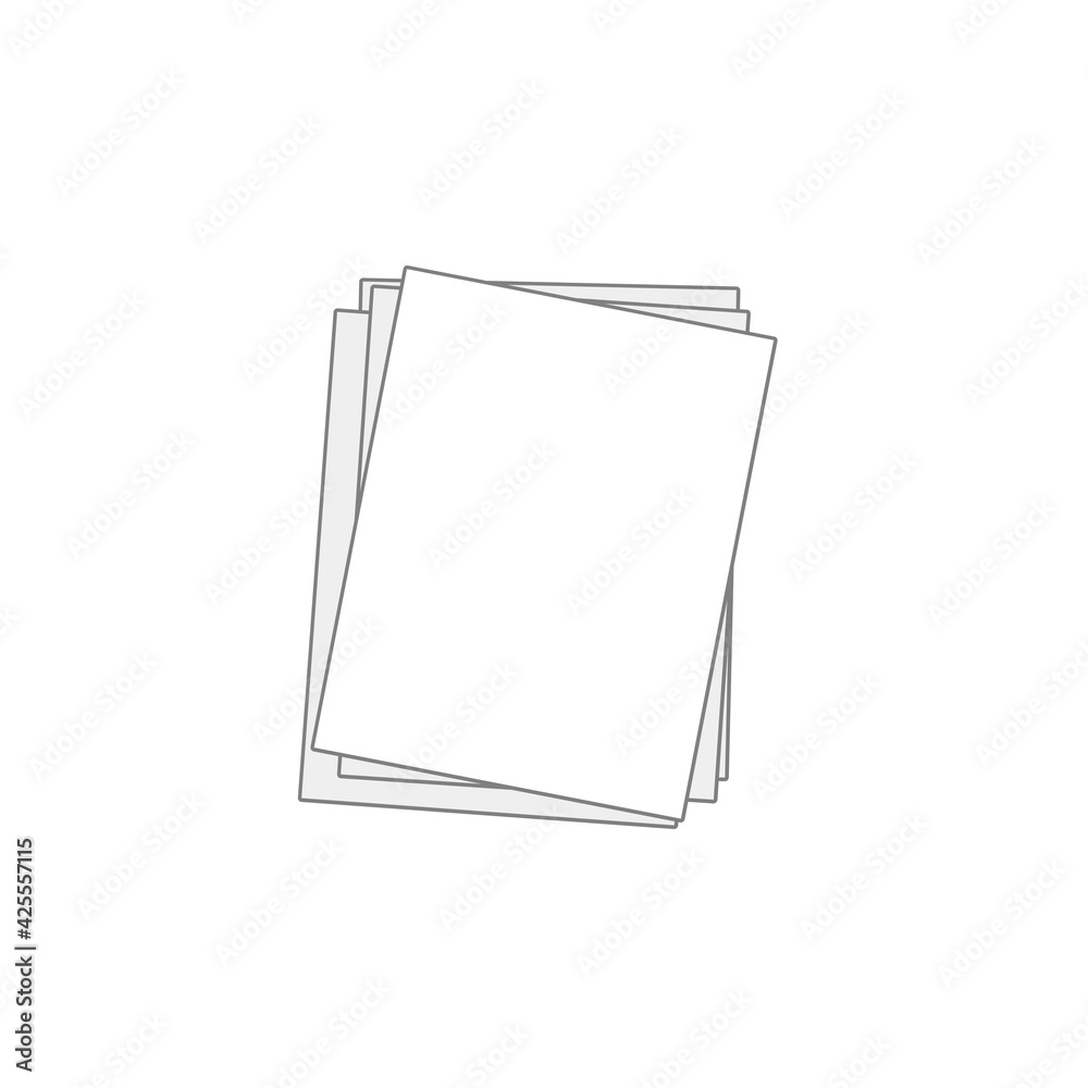 Document pile, sheet stack icon, Stock Vector illustration isolated on white background. Document pile, sheet stack icon, Stock Vector illustration isolated on white background.