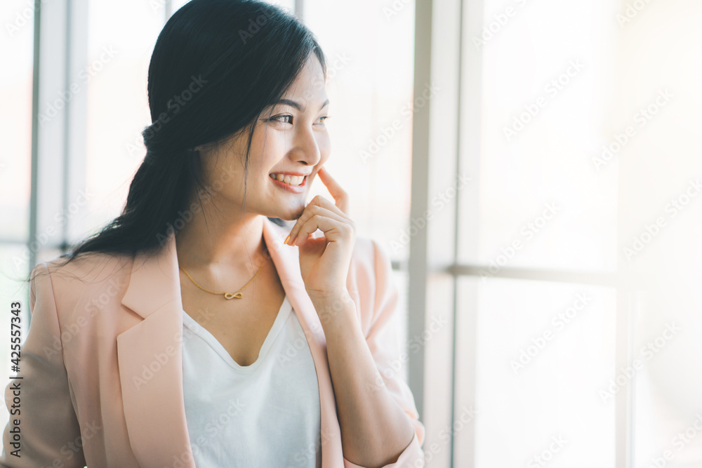 Portrait of a young beautiful shy woman. Portrait of a young beautiful shy woman.