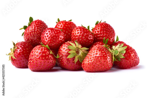 Studio shot of Fresh strawberry isolated on white background