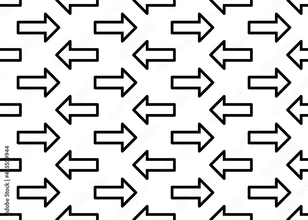 Arrow on a white background. Seamless texture. For printing, wrapping paper and fabric design. Arrow on a white background. Seamless texture. For printing, wrapping paper and fabric design.