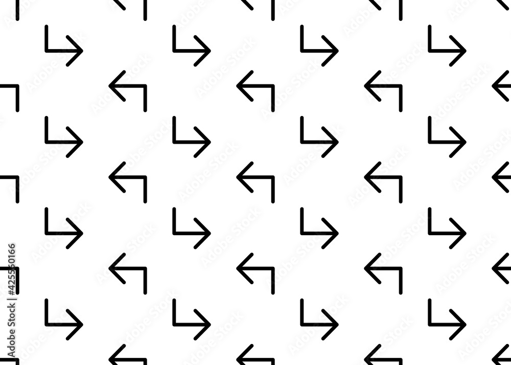 Arrow on a white background. Seamless texture. For printing, wrapping paper and fabric design. Arrow on a white background. Seamless texture. For printing, wrapping paper and fabric design.