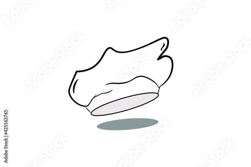 Illustration Chef'S Hat icon from food collection. Simple line element Chef'S Hat symbol for templates, web design.
