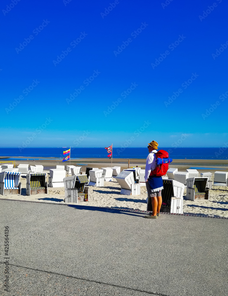 Tourist on the beach