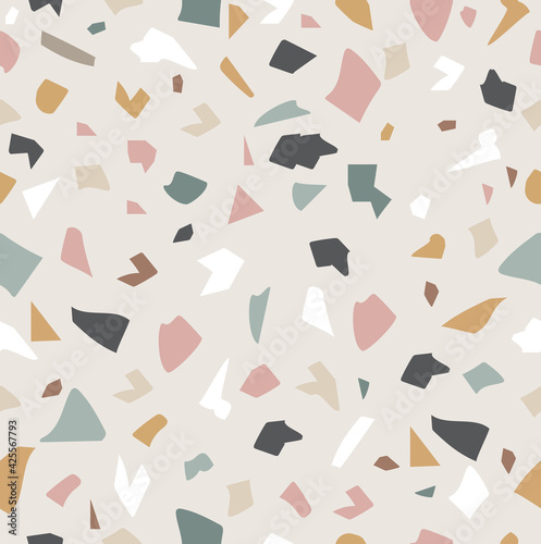 Pastel Terrazzo floor granito stone background