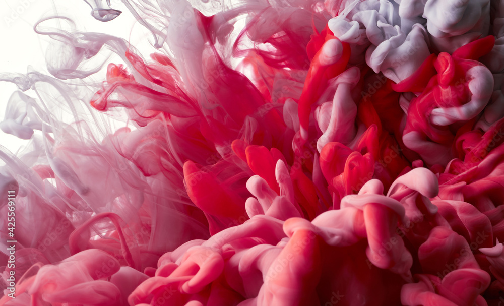 Naklejka premium Ink in water. Abstract background