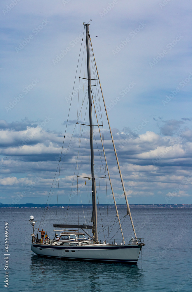 sailboat on the sea