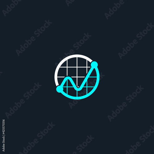 circle chart logo icon abstract