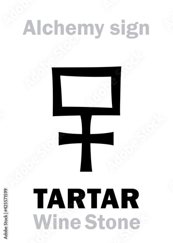 Alchemy Alphabet: TARTAR (Tartarus), Wine Stone, Tooth Stone, Cream of Tartar (Tartari salis) — wine by-product. Potassium hydrogen tartrate (impure), Potassium bitartrate: Chemical formula=[KC₄H₅O₆].