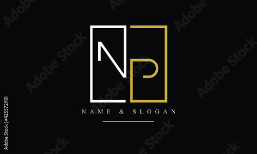 PN, NP, P, N abstract letters logo monogram