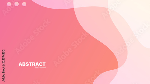 Abstract pink fluid shape modern background with copy space, vector. © Shabu_Sushi