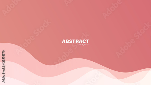 Abstract pink fluid shape modern background with copy space, vector.