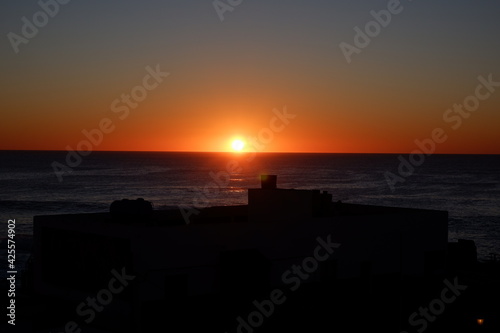 Obraz na płótnie Sonnenaufgang Meer Fuerteventura