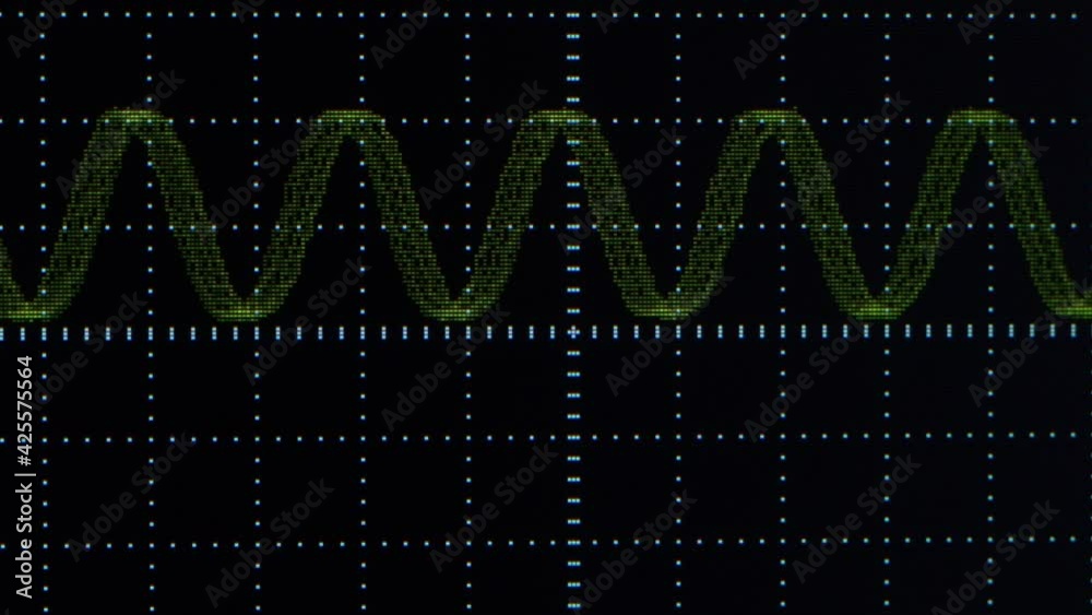 A unstable sine wave signal, real measure from osiloscope meter.