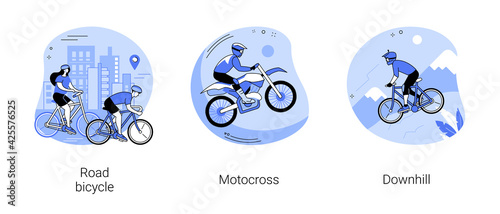 Active lifestyle abstract concept vector illustrations.