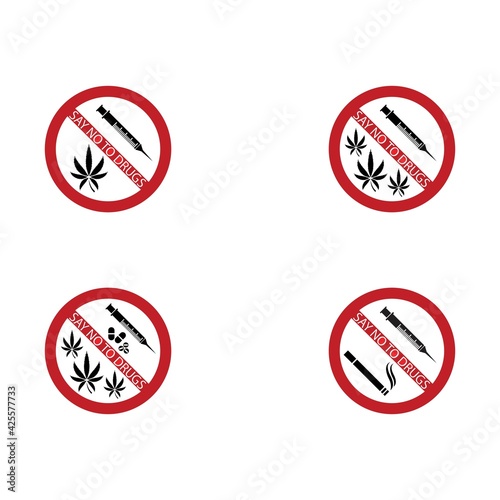 International Day Against Drug Abuse and Illicit Trafficking Vector Design