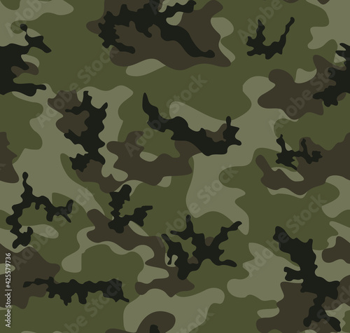  Khaki camouflage background seamless, vector. Army texture
