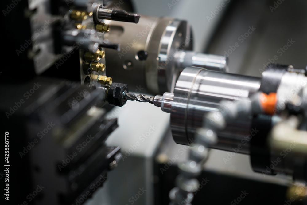 Naklejka premium CNC machining center spindle