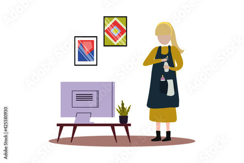 daily activity illustration