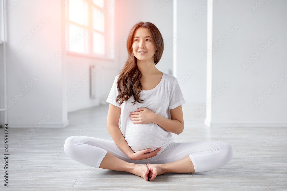 Pretty Asian Female Expecting Baby, Mom-to-be
