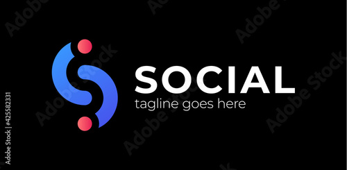 Letter S logo. Infinity Letter S Logo Design Template. Vector logotype design for business.