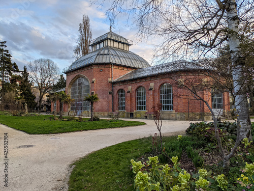 Nice architecture of the greenhouse in Montigny les Metz