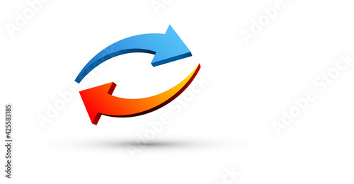 simbolo, icona, frecce, girare, loop