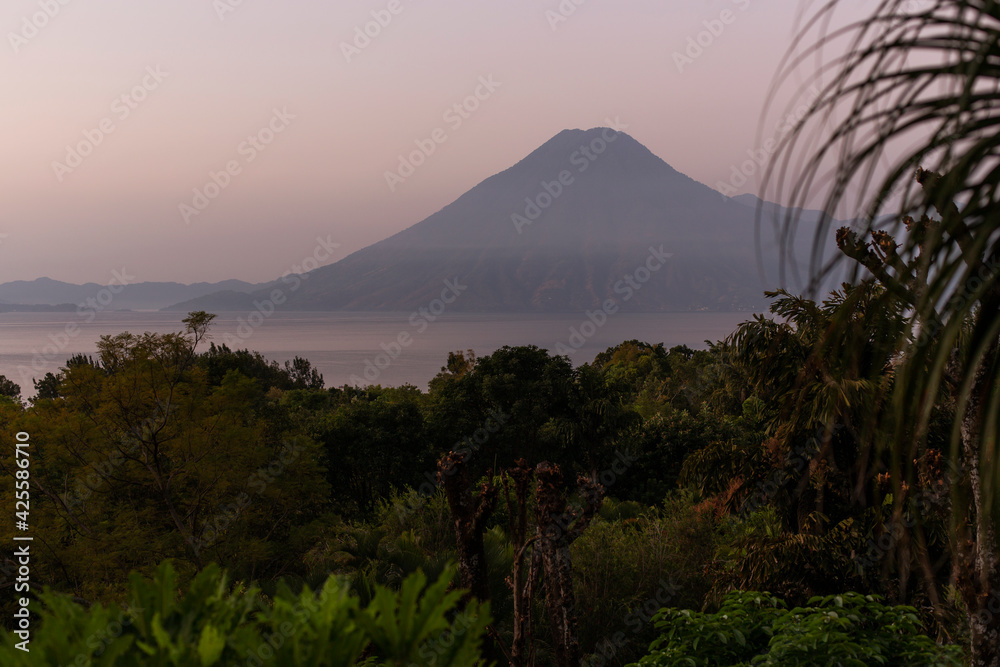 Lake Atitlan Guatemala, Guatemala City, Antigua - obrazy, fototapety, plakaty 