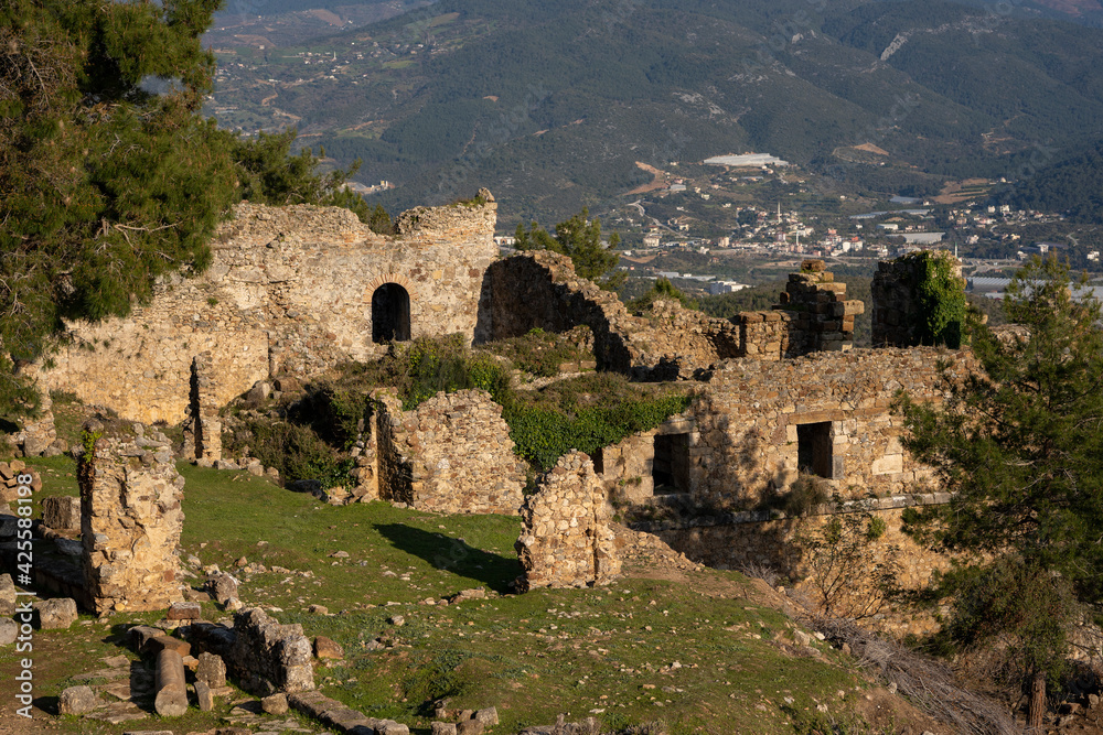 ruins of ancient fortress