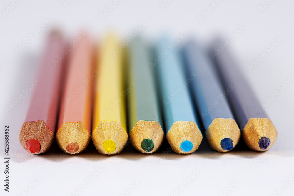 Rainbow Pencils abstract background Rainbow Pencils abstract background