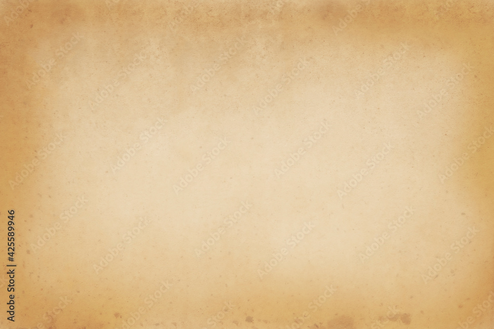 Vintage paper texture background, grunge old retro rustic cardboard brown empty blank space page