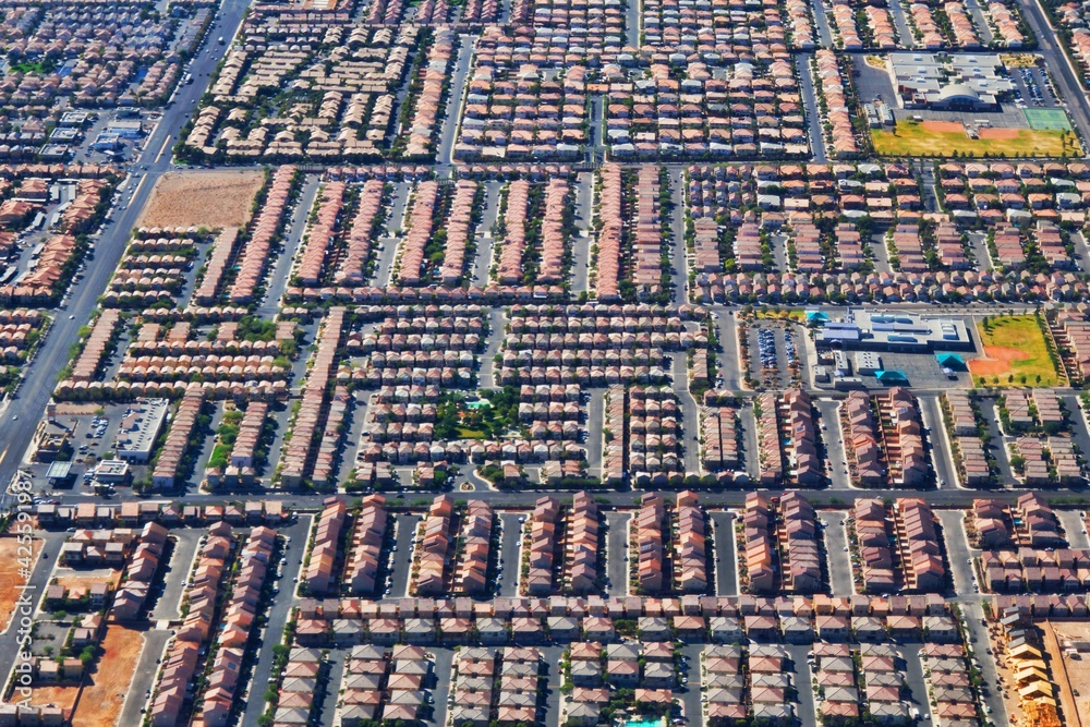 Las Veagas Suburbs aus der Luft Las Veagas Suburbs aus der Luft