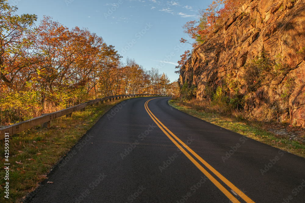 Blue Ridge Parkway in the Fall.