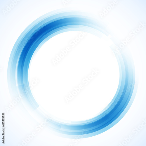 Geometric frame from circles, vector abstract background, wallpaper