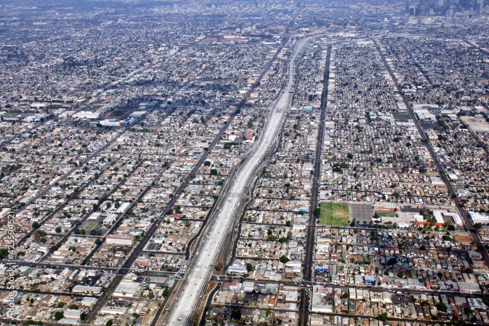 Fototapeta premium Luftaufnahme über Los Angeles