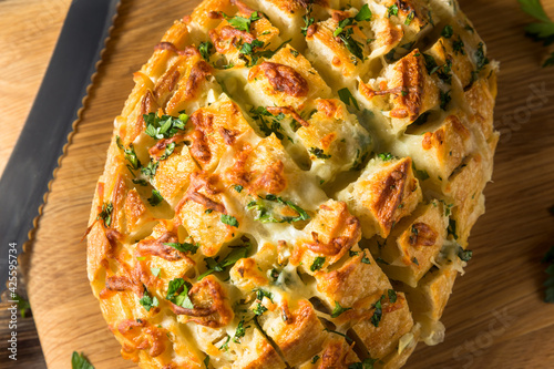 Homemade Cheesy Pull Apart Garlic Bread photo