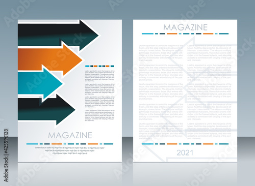 Brochure cover design vector template